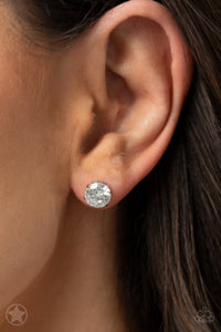 Paparazzi Just In TIMELESS - White Post earring