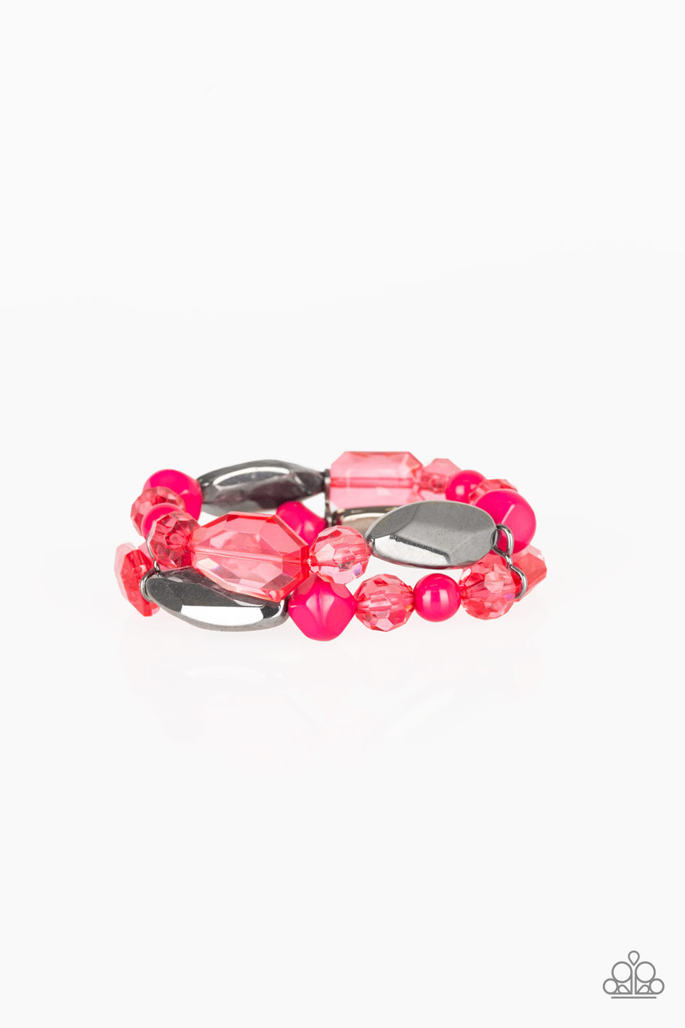 Paparazzi Rockin Rock Candy - Pink Bracelet - Avastrinkets LLC