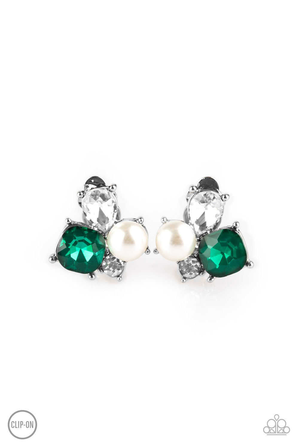 Paparazzi Highly High-Class - Green Clip on Earrings - Avastrinkets LLC