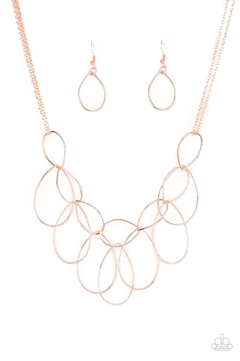 Pparazzi Top-TEAR Fashion - Rose Gold Necklace