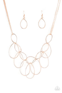 Pparazzi Top-TEAR Fashion - Rose Gold Necklace