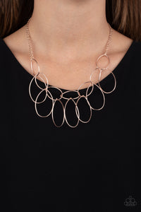 Pparazzi Top-TEAR Fashion - Rose Gold Necklace