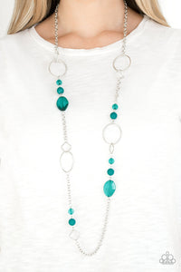 Paparazzi Very Visionary - Green Necklace