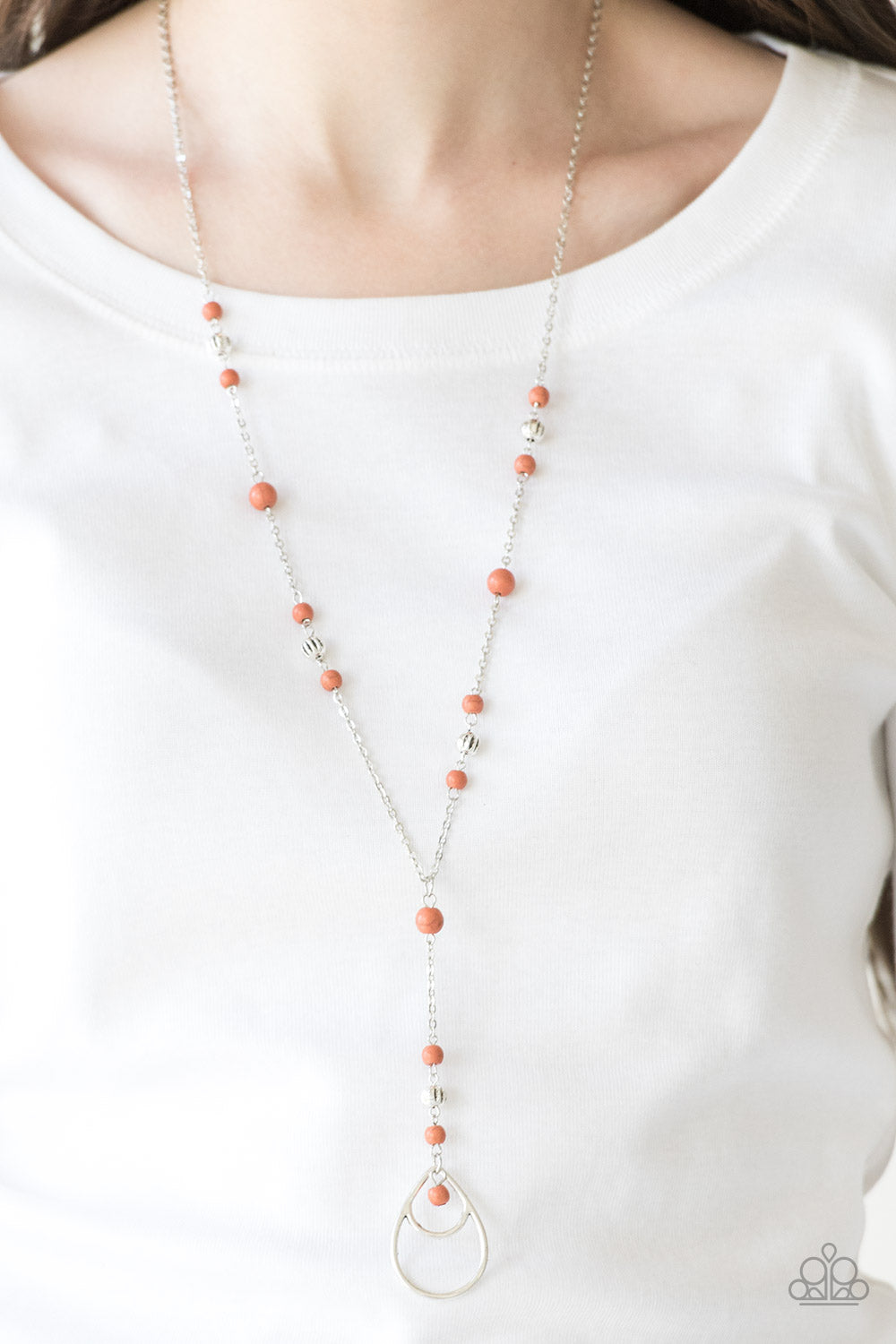 Paparazzi Sandstone Savannahs - Orange Necklace - Avastrinkets LLC