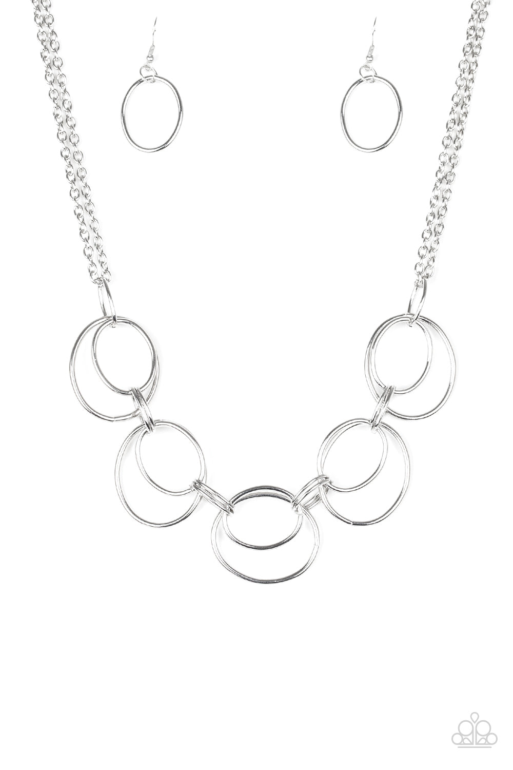 Paparazzi Urban Orbit - Silver Necklace - Avastrinkets LLC