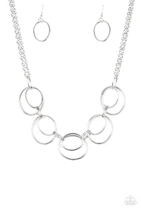 Paparazzi Urban Orbit - Silver Necklace - Avastrinkets LLC