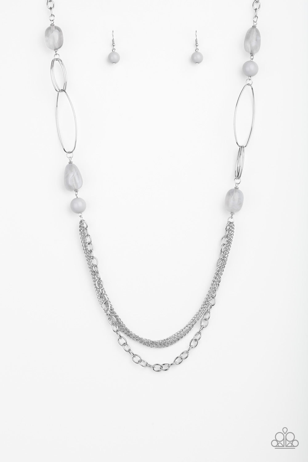 Paparazzi Pleasant Promenade - Silver Necklace - Avastrinkets LLC