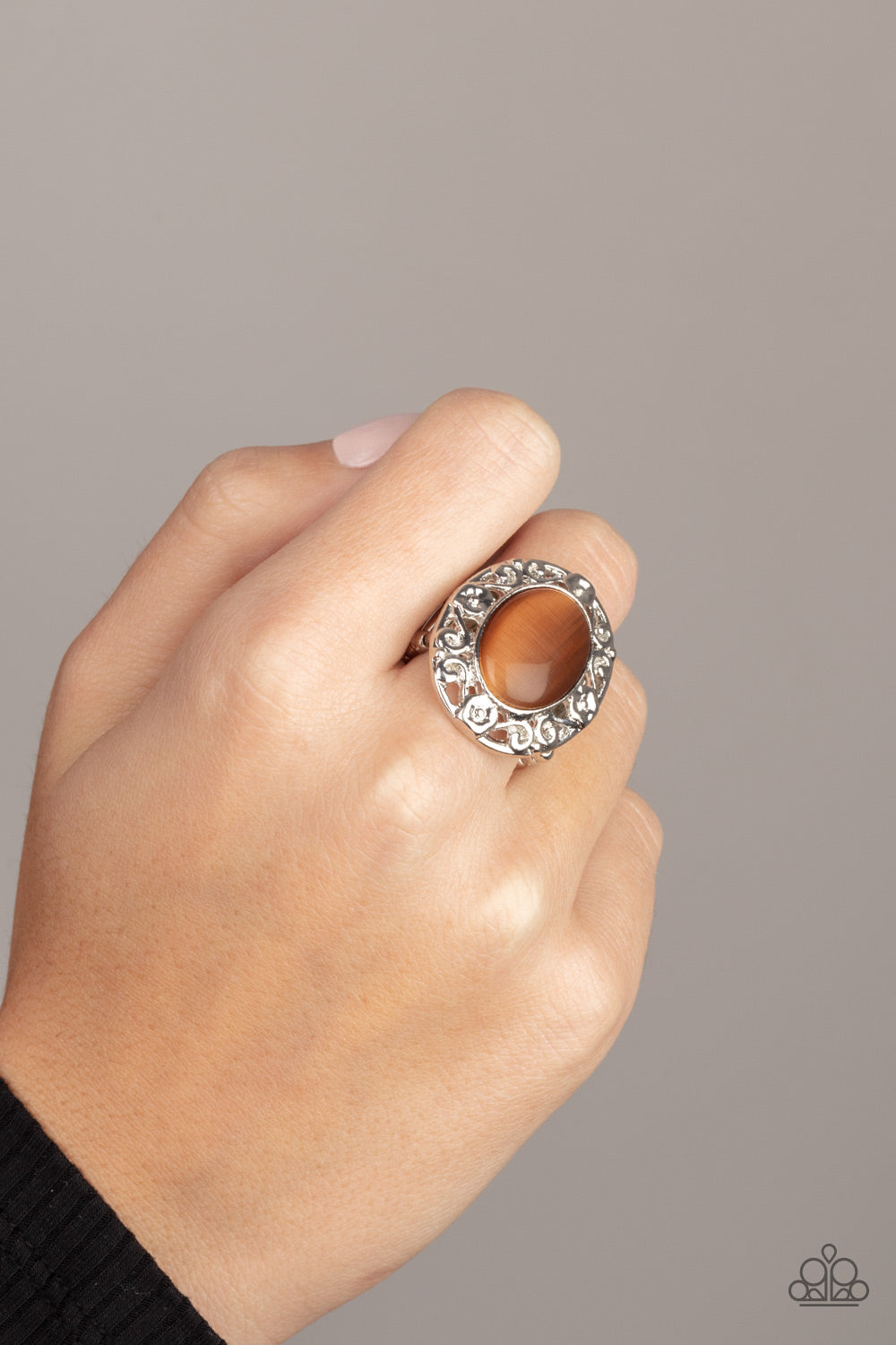 Paparazzi Moonlit Marigold - Brown Ring