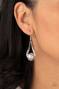 Paparazzi HEADLINER Over Heels - Silver Earrings - Avastrinkets LLC