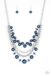 Paparazzi Rockin Rockette - Blue Necklace - Avastrinkets LLC