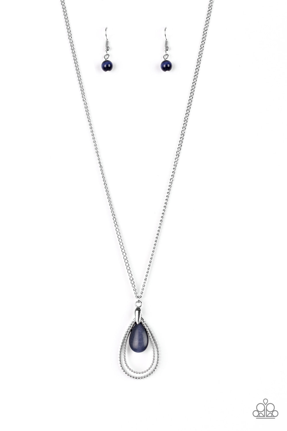 Paparazzi Teardrop Tranquility - Blue Necklace