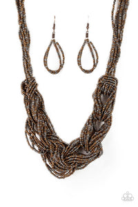 Paparazzi City Catwalk - Copper Seedbead Necklace