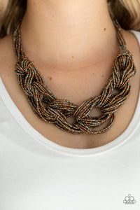 Paparazzi City Catwalk - Copper Seedbead Necklace