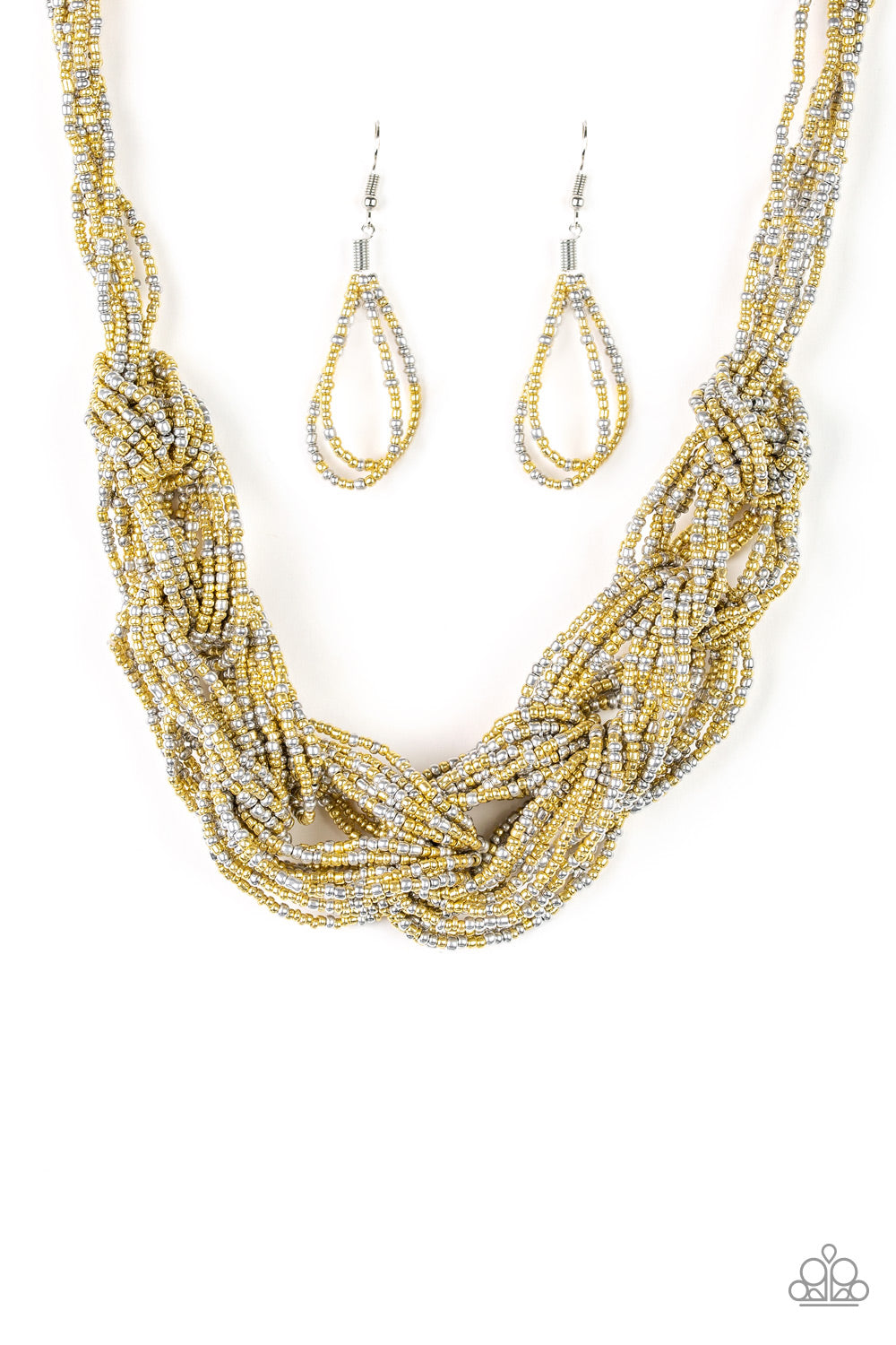 Paparazzi City Catwalk - Gold Seedbead Necklace