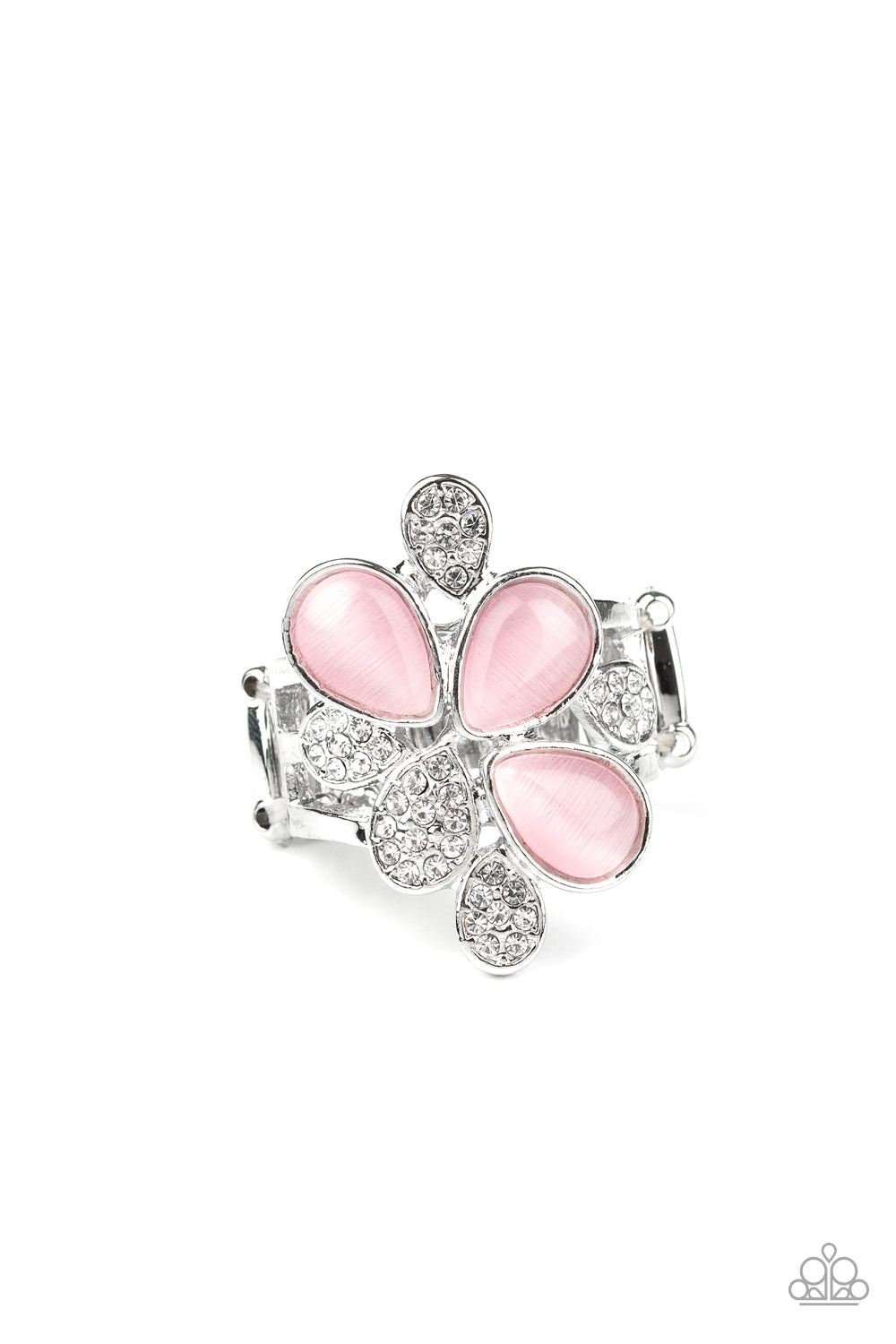 Paparazzi Diamond Daisies - Pink Ring - Avastrinkets LLC