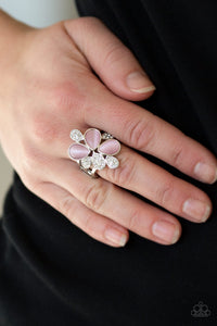 Paparazzi Diamond Daisies - Pink Ring - Avastrinkets LLC