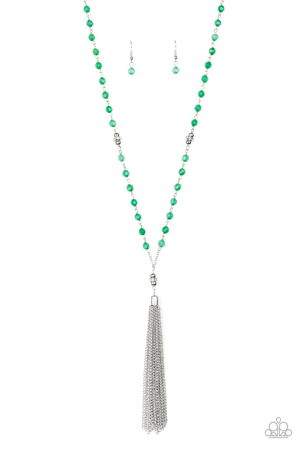 Paparazzi Tassel Takeover - Green Necklace