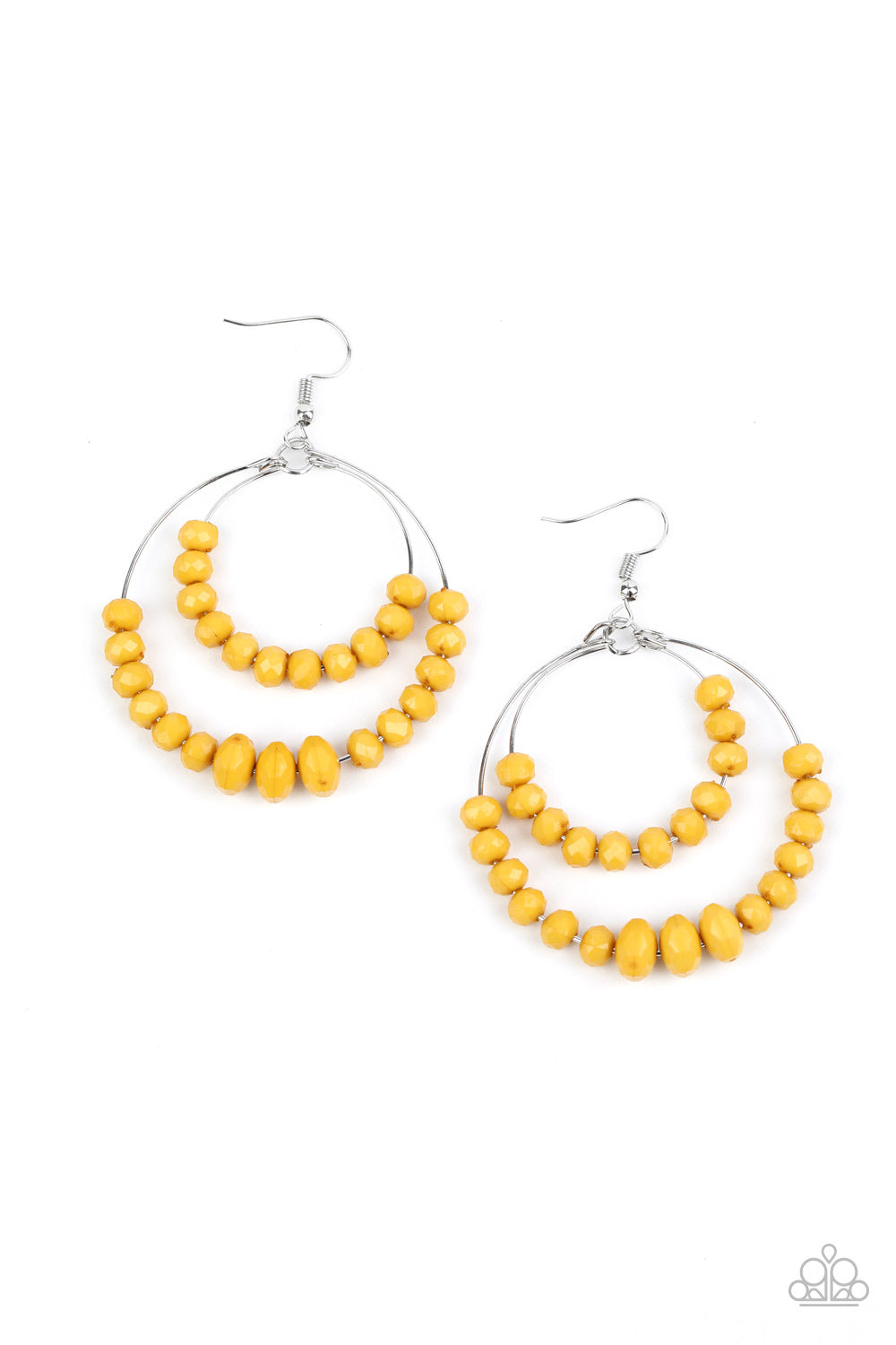 Paparazzi Paradise Party - Yellow Earrings - Avastrinkets LLC