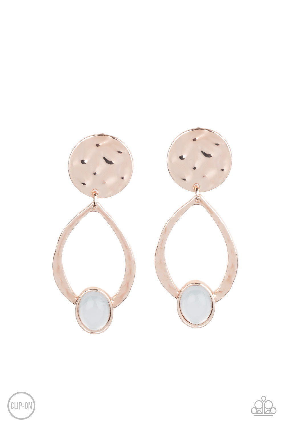 Paparazzi Opal Obsession - Rose Gold Earrings - Avastrinkets LLC