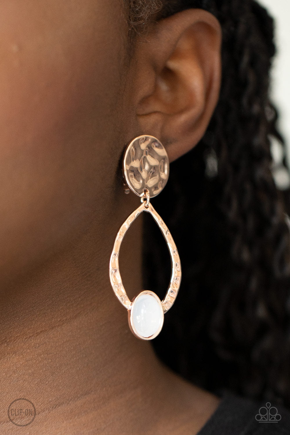 Paparazzi Opal Obsession - Rose Gold Earrings - Avastrinkets LLC