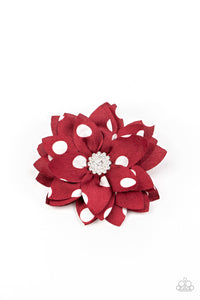 Paparazzi Silk Gardens - Red Pokadot Bow - Avastrinkets LLC