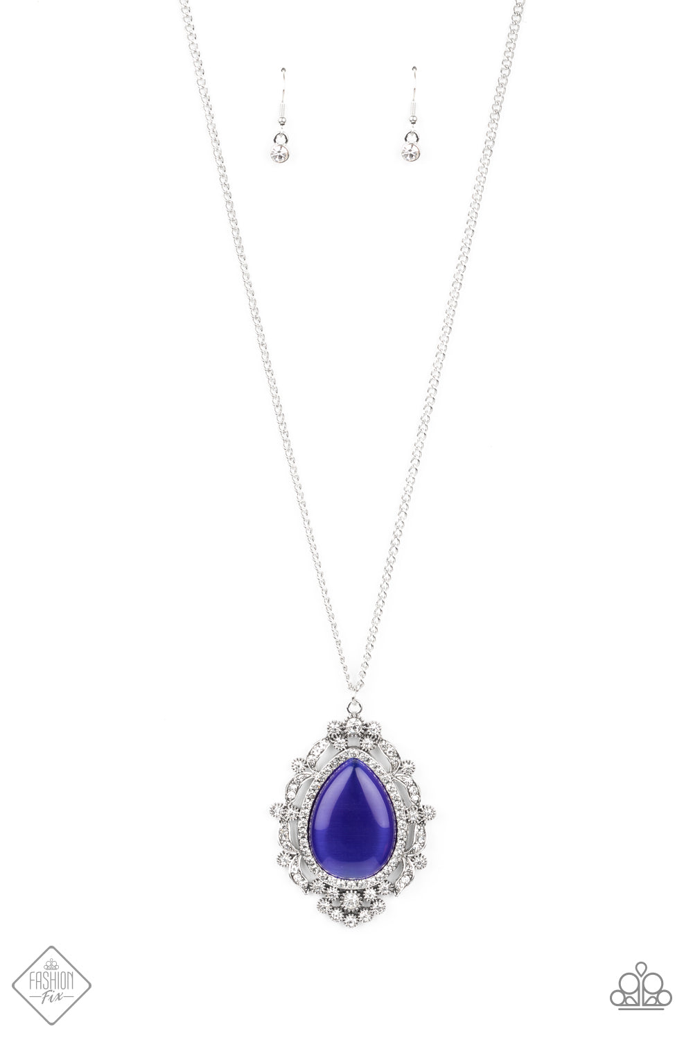 Paparazzi Frozen Gardens Necklace Blue - Avastrinkets LLC