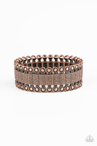 Paparazzi Rustic Rhythm - Copper Bracelet - Avastrinkets LLC