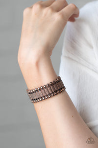 Paparazzi Rustic Rhythm - Copper Bracelet - Avastrinkets LLC