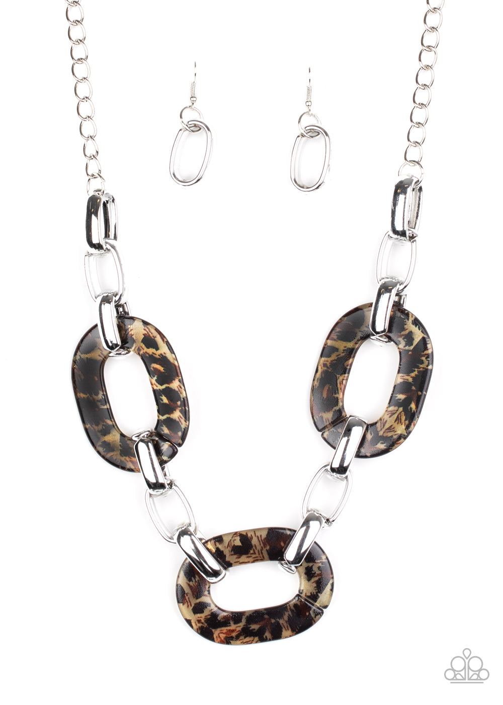 Paparazzi Sink Your Claws In - Brown Acrylic Necklace - Avastrinkets LLC