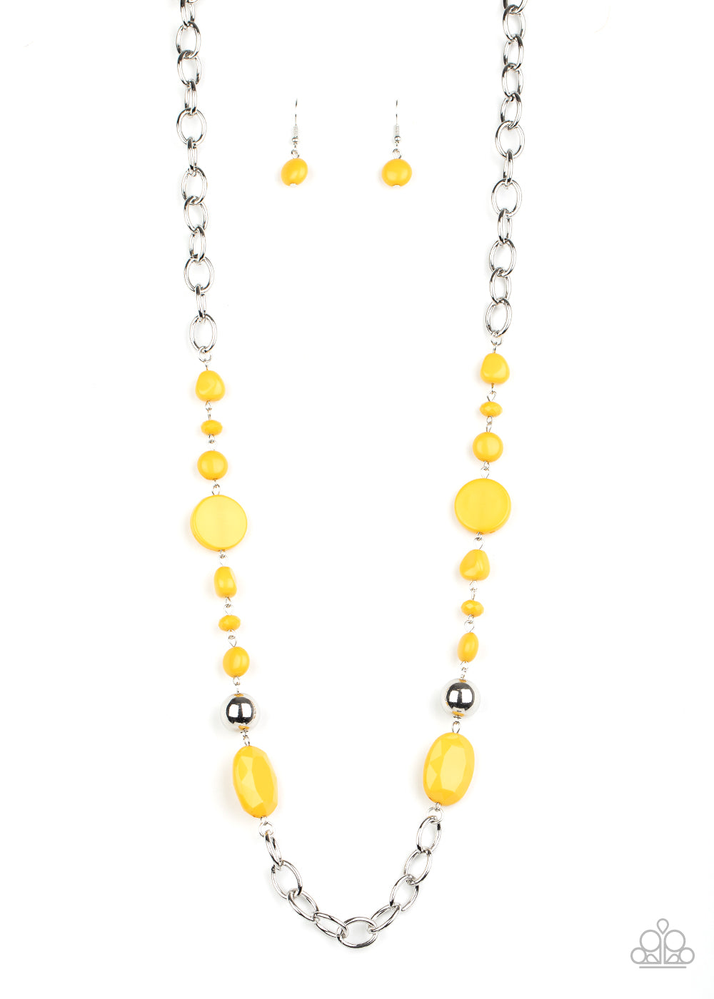 Paparazzi When I GLOW Up - Yellow Necklace - Avastrinkets LLC