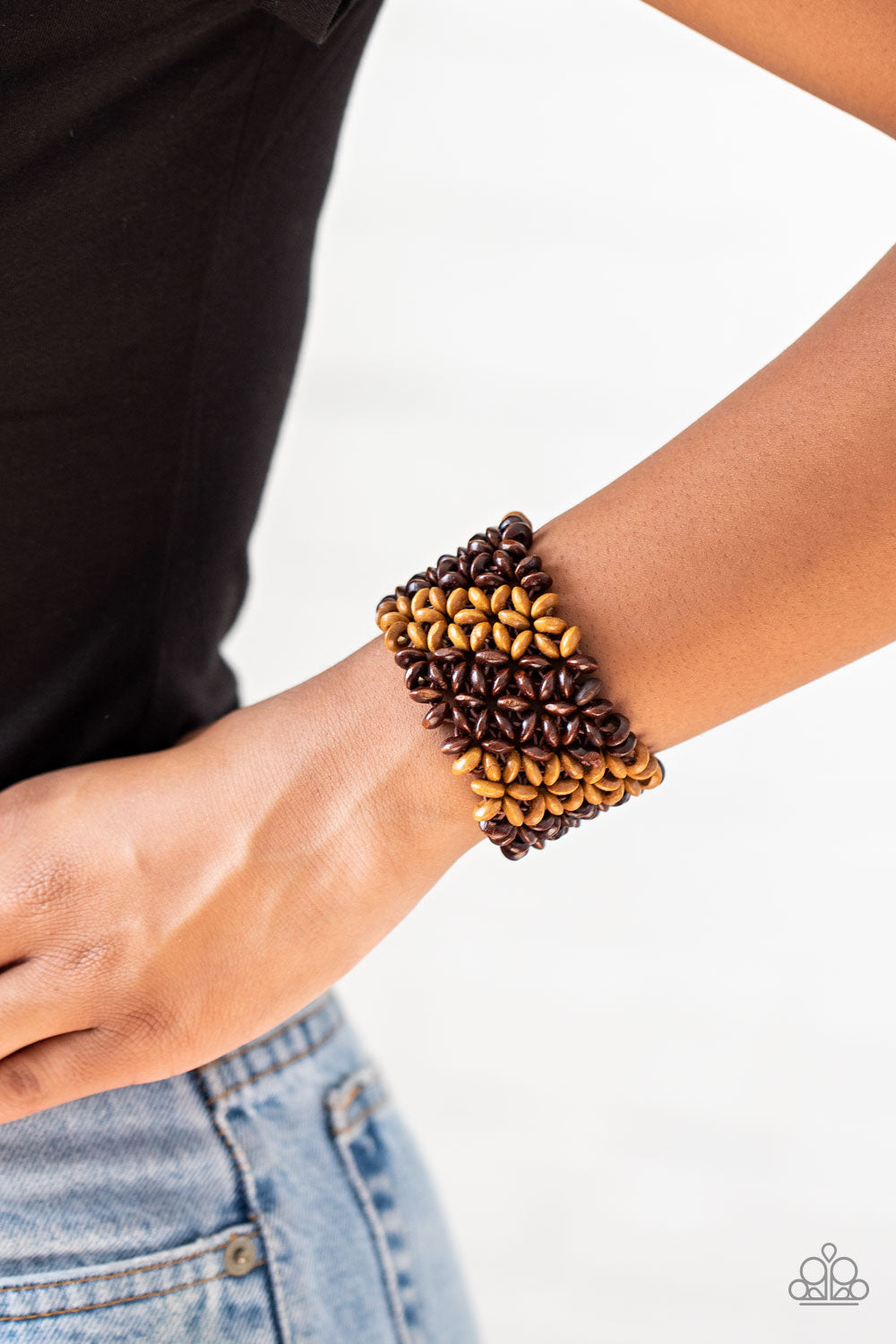 Paparazzi Island Expression - Brown Bracelet - Avastrinkets LLC