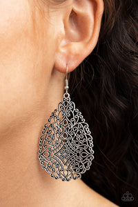 Paparazzi Napa Valley Vintage - Silver Earrings - Avastrinkets LLC