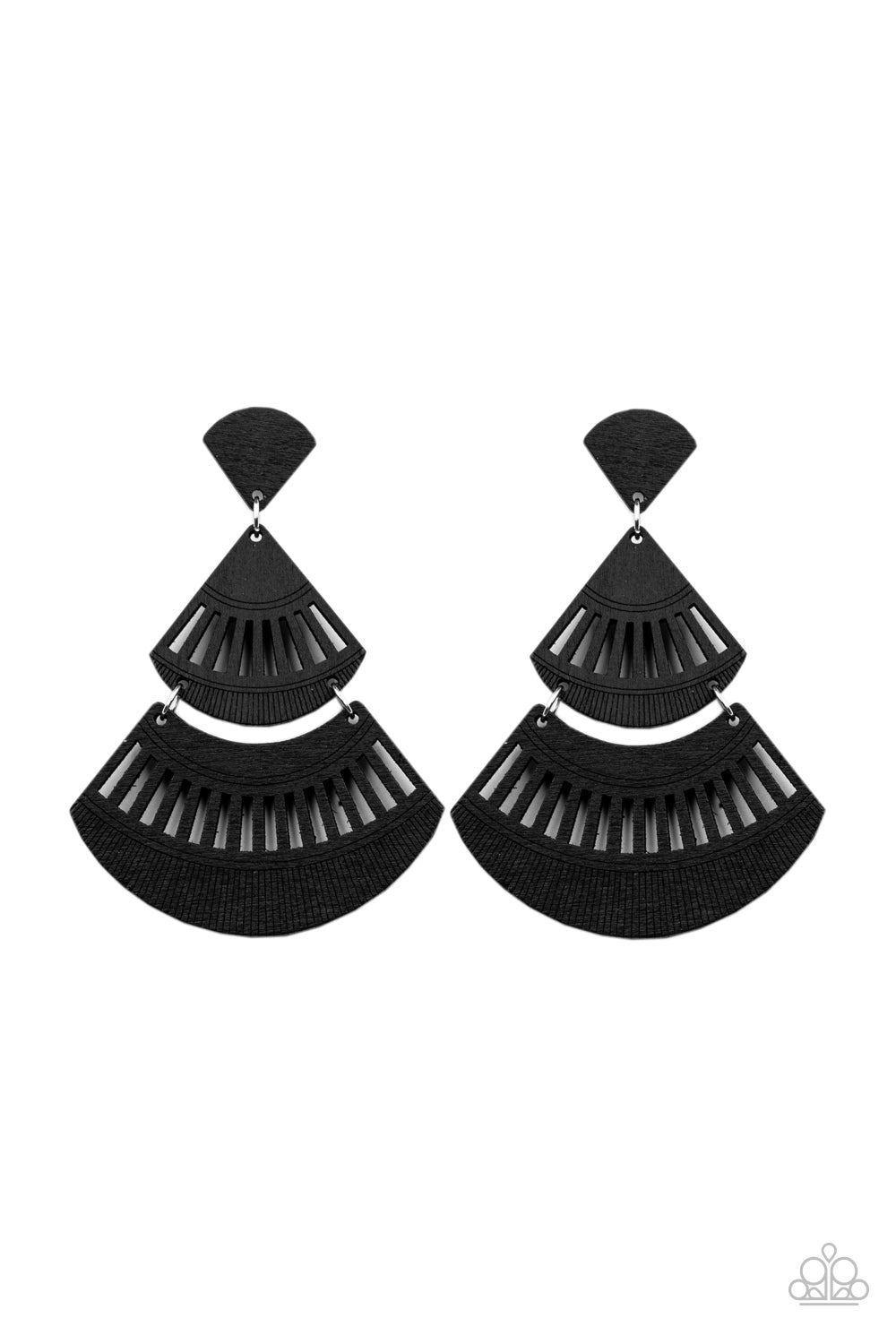 Paparazzi Oriental Oasis - Black Earrings - Avastrinkets LLC