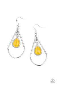 Paparazzi Ethereal Elegance - Yellow Earrings - Avastrinkets LLC