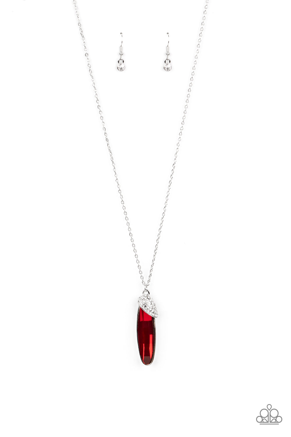 Paparazzi Spontaneous Sparkle - Red Necklace - Avastrinkets LLC