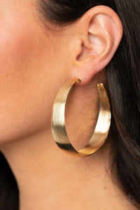 Paparazzi Desert Wanderings - Gold Hoop Earrings - Avastrinkets LLC