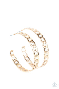 Paparazzi Climate CHAINge - Gold Earrings - Avastrinkets LLC