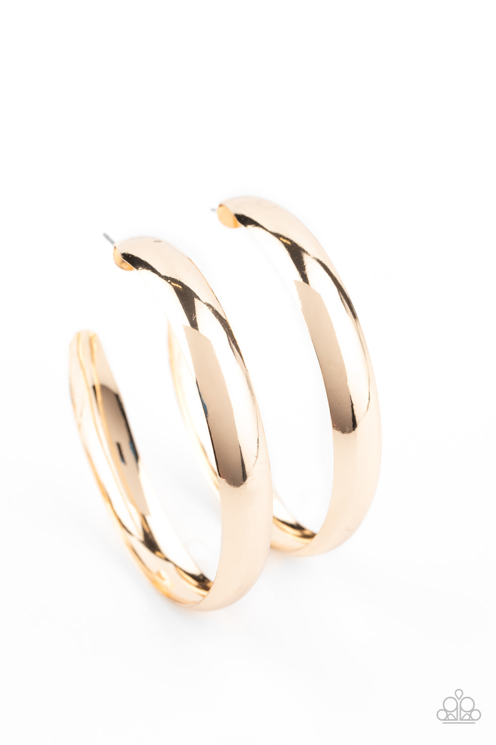 Paprazzi BEVEL In It - Gold Hoop Earring