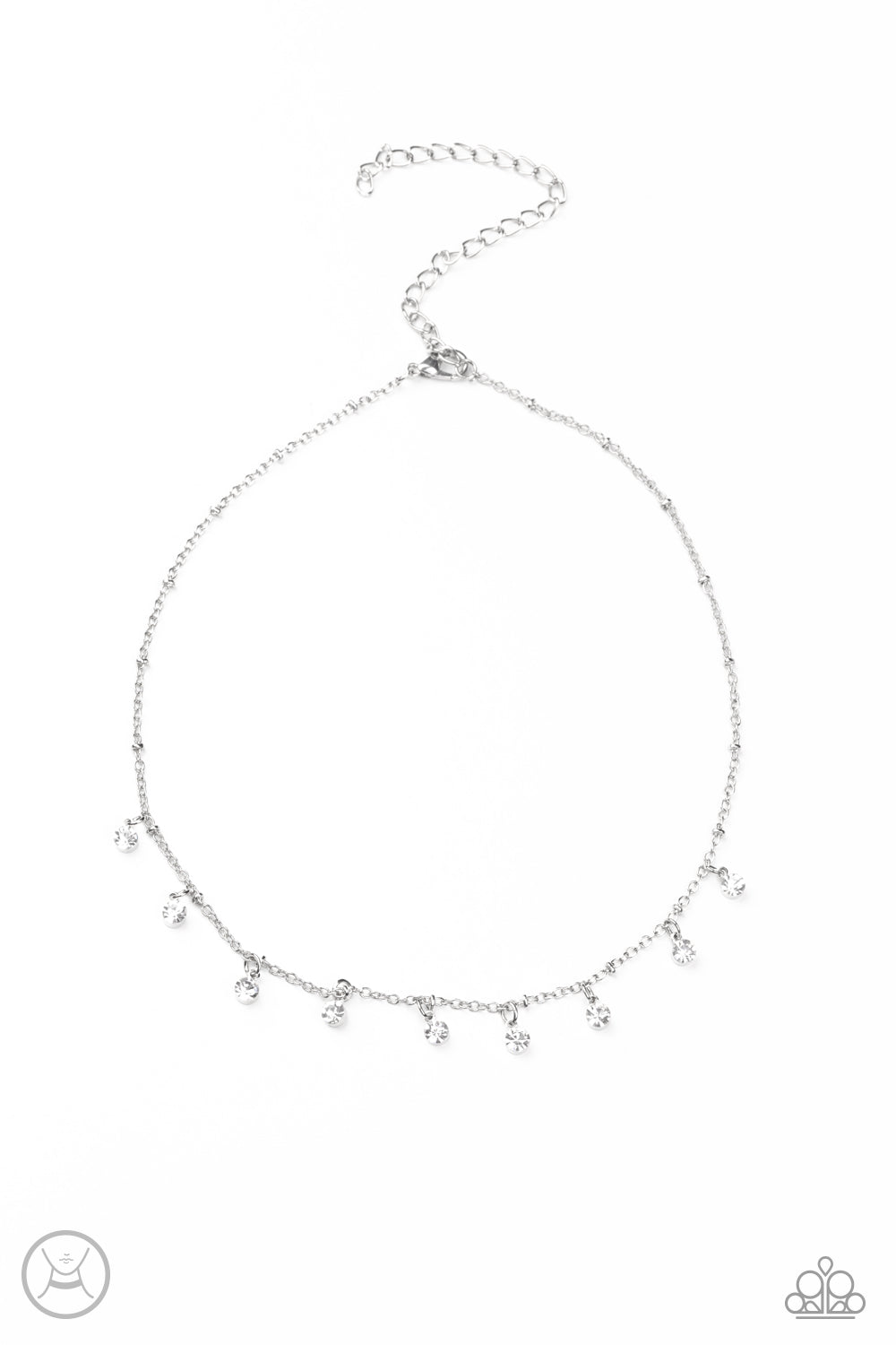 Paparazzi Dainty Diva - White Necklace