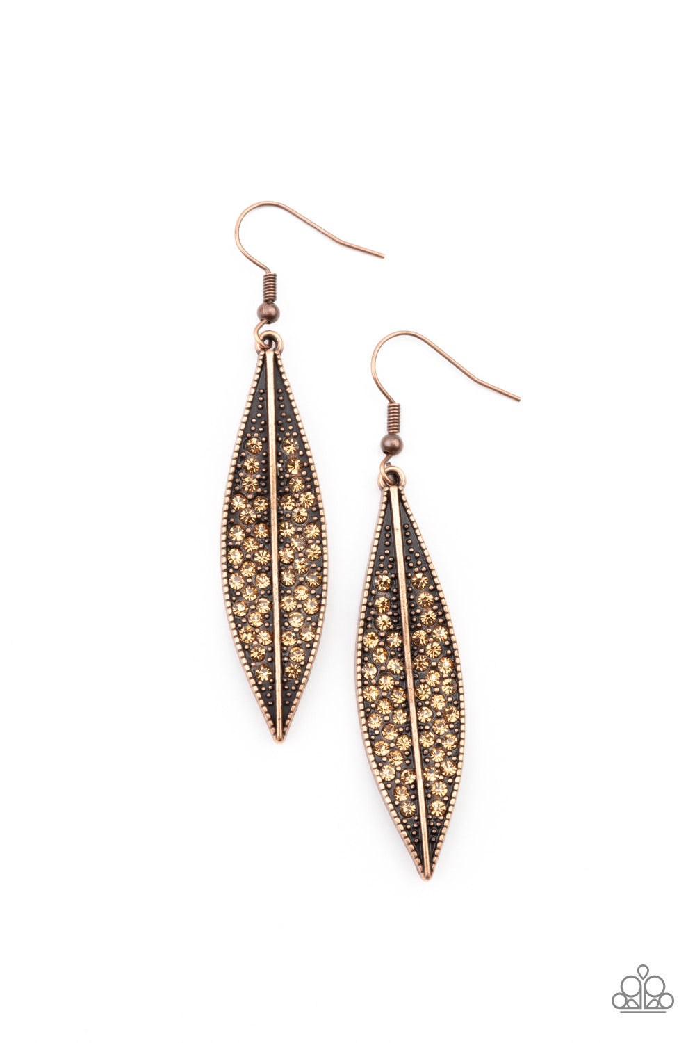 Paparazzi Hearty Harvest - Copper Earring