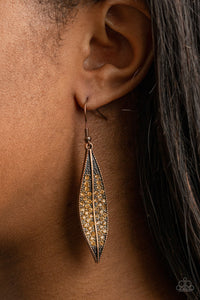 Paparazzi Hearty Harvest - Copper Earring