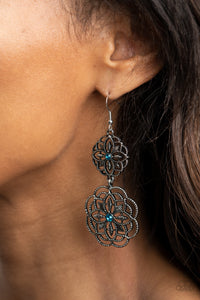 Paparazzi Mandala Mecca - Blue Earring