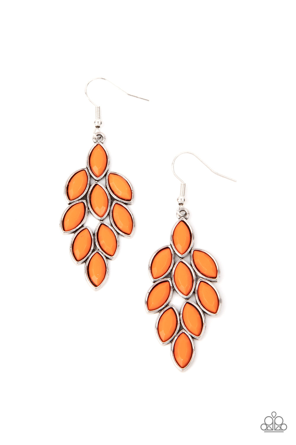 Paparazzi Flamboyant Foliage - Orange Earring