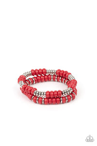 Paparazzi Desert Rainbow - Red Bracelet