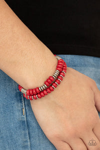 Paparazzi Desert Rainbow - Red Bracelet