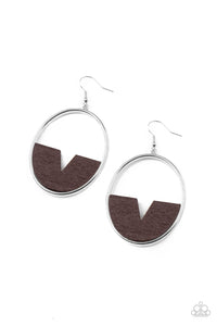 Paparazzi Island Breeze - Brown earrings