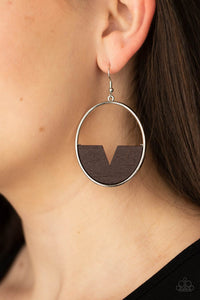 Paparazzi Island Breeze - Brown earrings