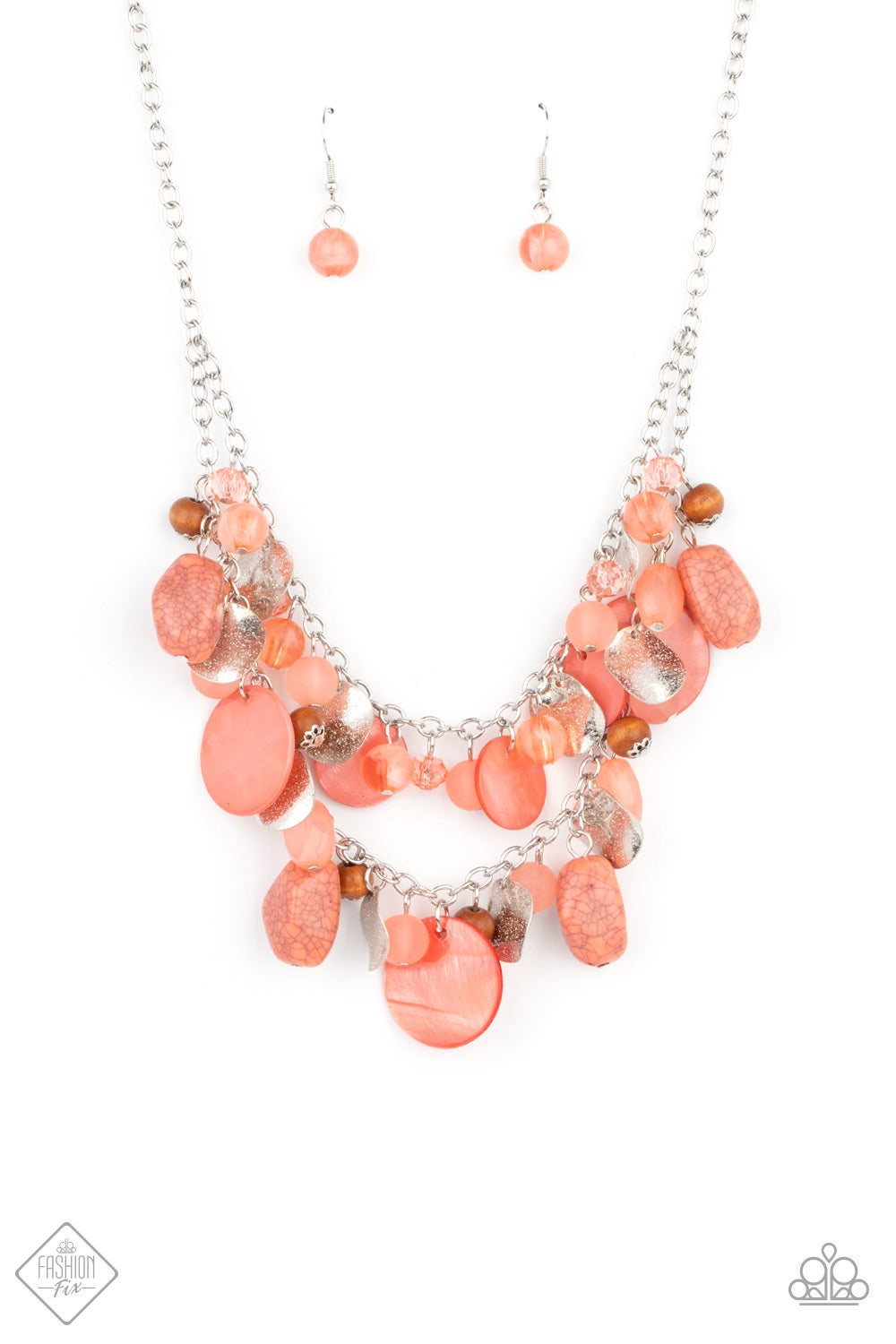 Paparazzi Spring Goddess - Orange Necklace