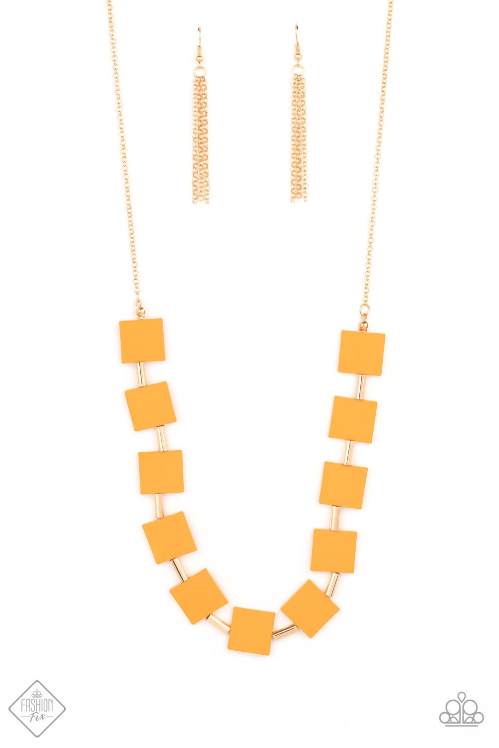 Paparazzi Hello, Material Girl - Orange Necklace