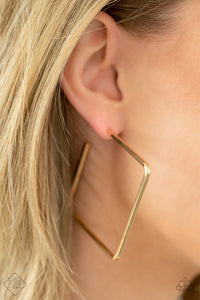 Paparazzi Material Girl Magic - Gold Hoop Earring